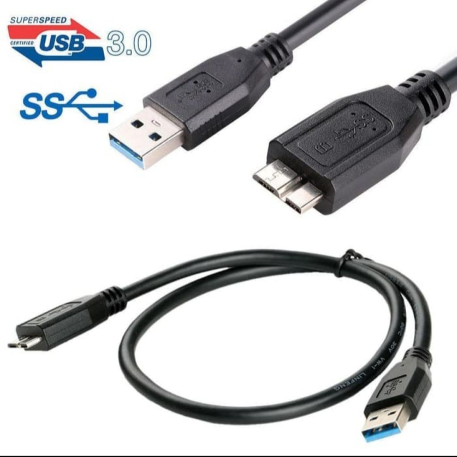 KABEL DATA HARDISK EKSTERNAL / EXTERNAL USB 3.0 UNTUK HDD EXTERNAL