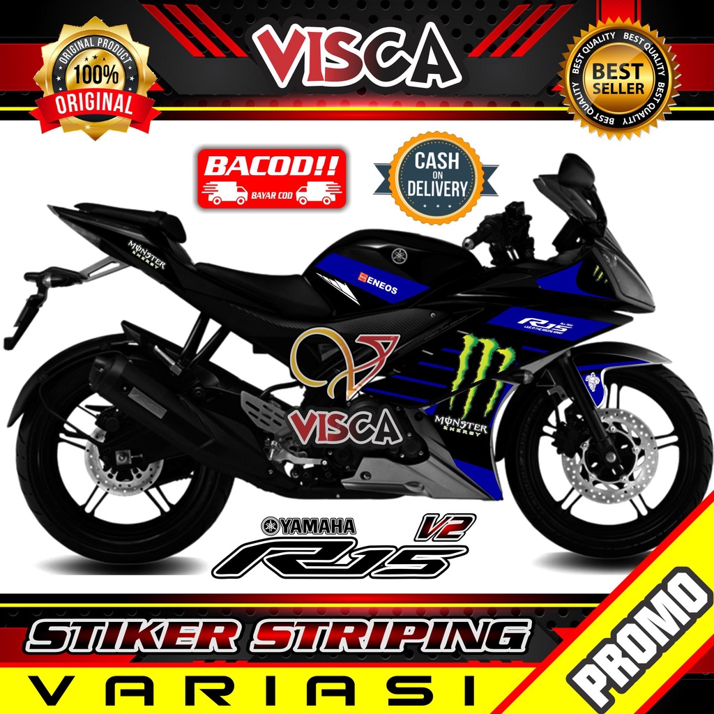 Striping R15 V2 Variasi - Stiker Sticker Striping Variasi Lis Yamaha R15 V2 - Striping Hologram R15 