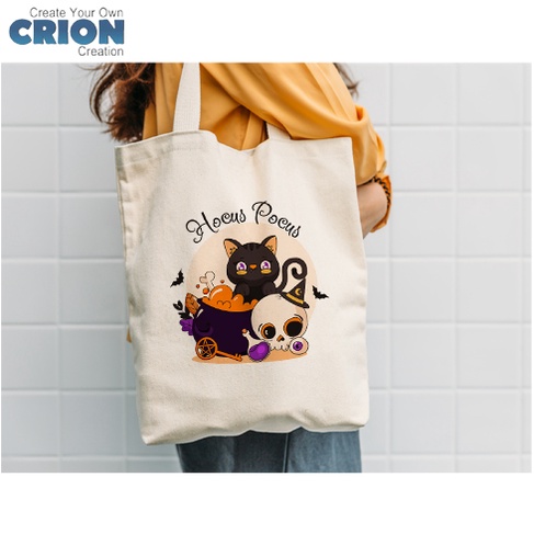 Totebag Halloween - Halloween Cute Series- Bisa Custom Nama - By Crion