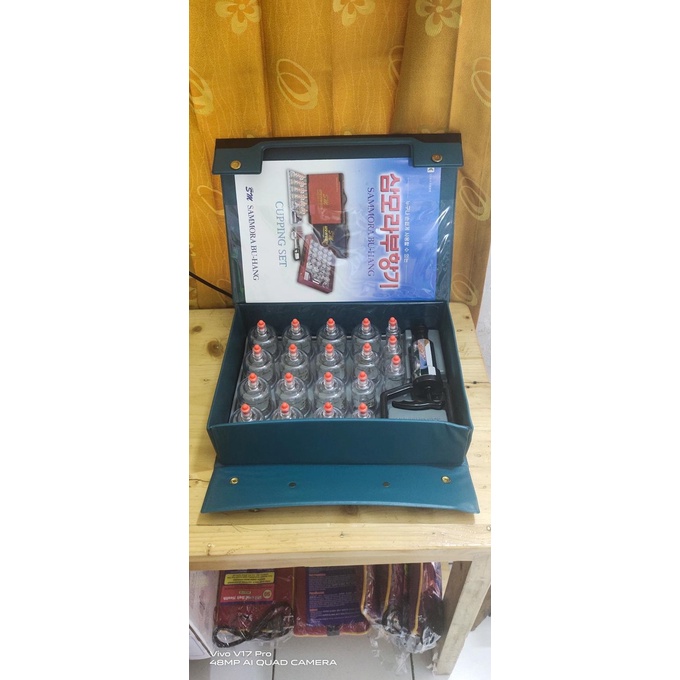 Paket Lengkap Alat Bekam Sammora 19 Cup Biru Made In Korea