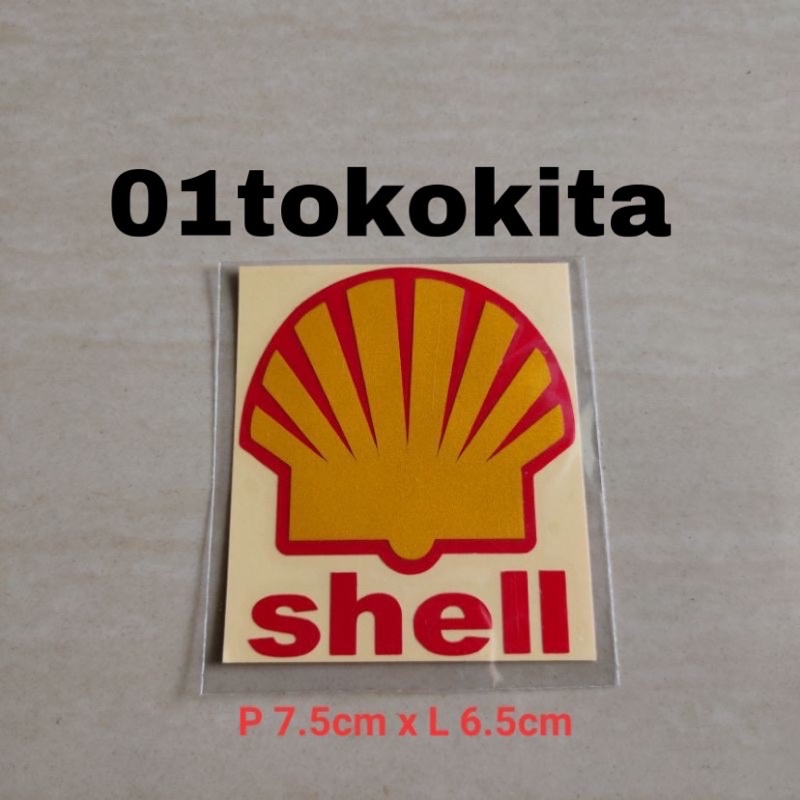 stiker cutting Shell Stiker cuting logo shell cocok buat helm visor helmet motor termurah