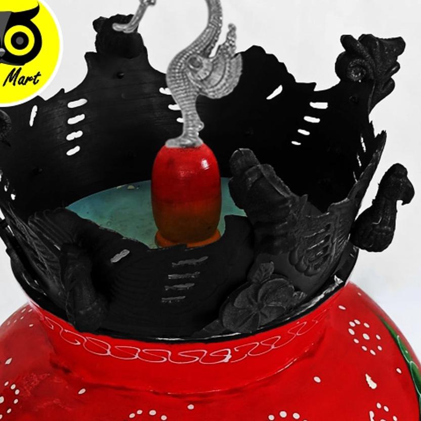 KICAU MART Mahkota Sangkar Perkutut Mahkota Kandang Perkutut Full Set + Kaki Tebok Sangkar Blacked K