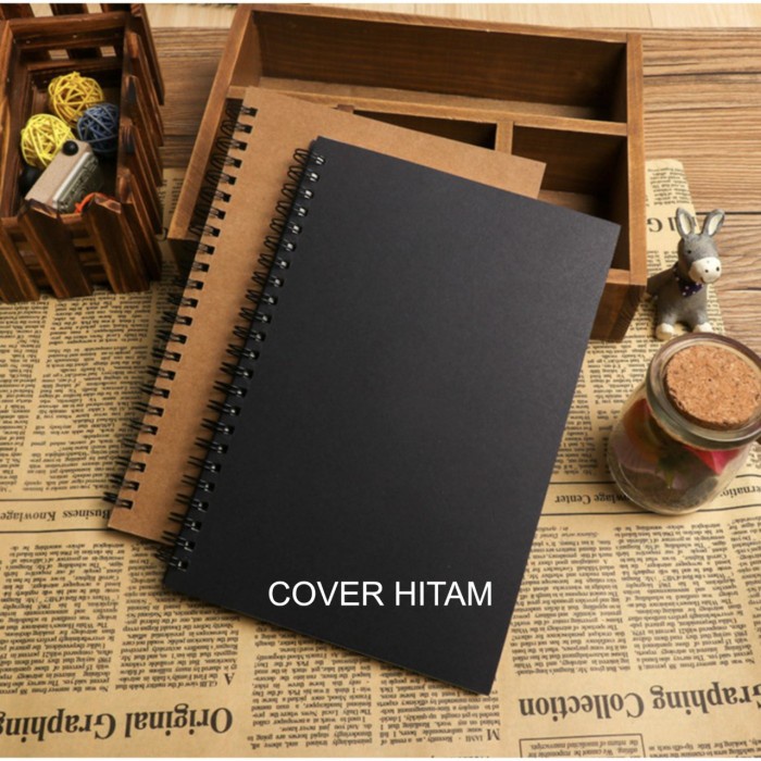 

Notebook A4 Buku Catatan Jurnal Book Paper Murah Buku Tugas kuliah Mur - HITAM, Polos hvs