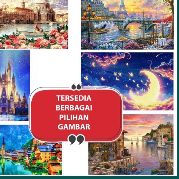

DIY 5D Diamond Painting Paint By Number Drill Kit Lukisan 30*40cm - Disney 709