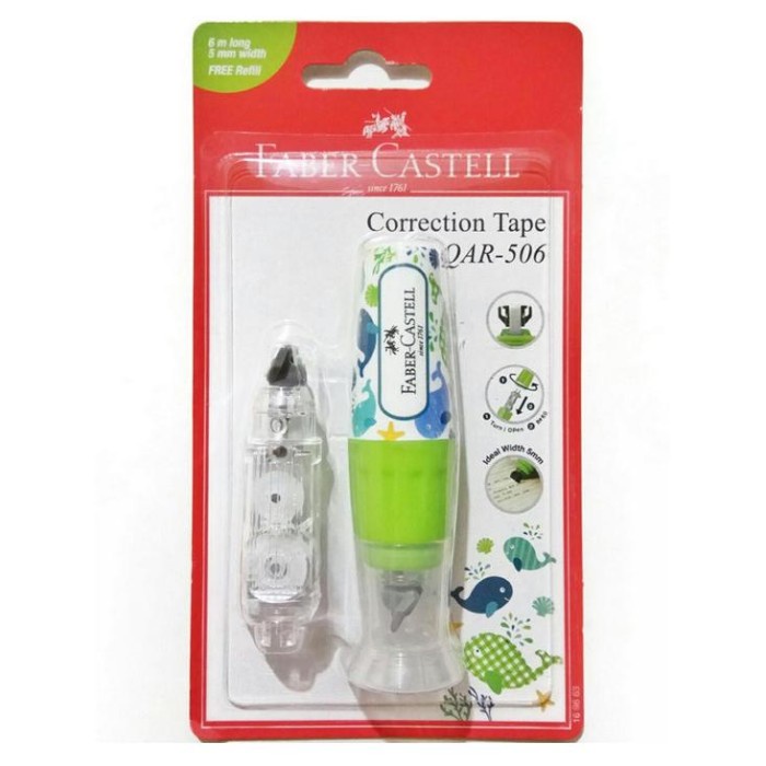 

STIPO / CORRECTION TAPE QAR 506 GREEN 169663 FABER-CASTEL