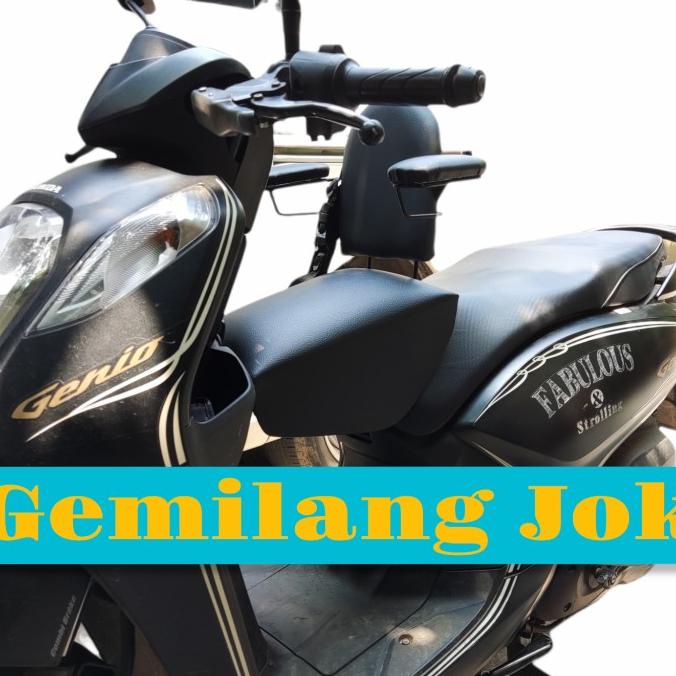 Jok Boncengan Motor Anak Honda Genio Ada Seatbelt & Besi Sandaran
