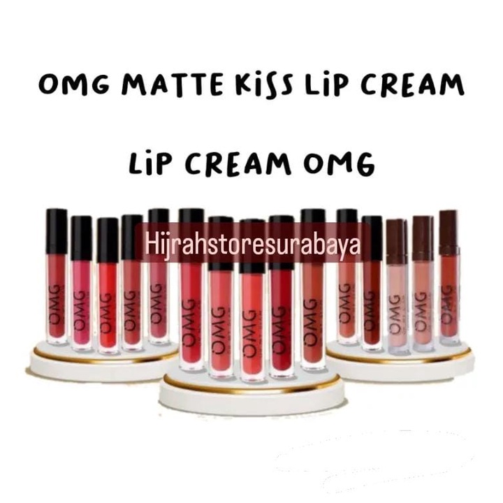 OMG Oh My Glam Matte Kiss Lip Cream 3.5g ( lipstick lipstik lipcream )
