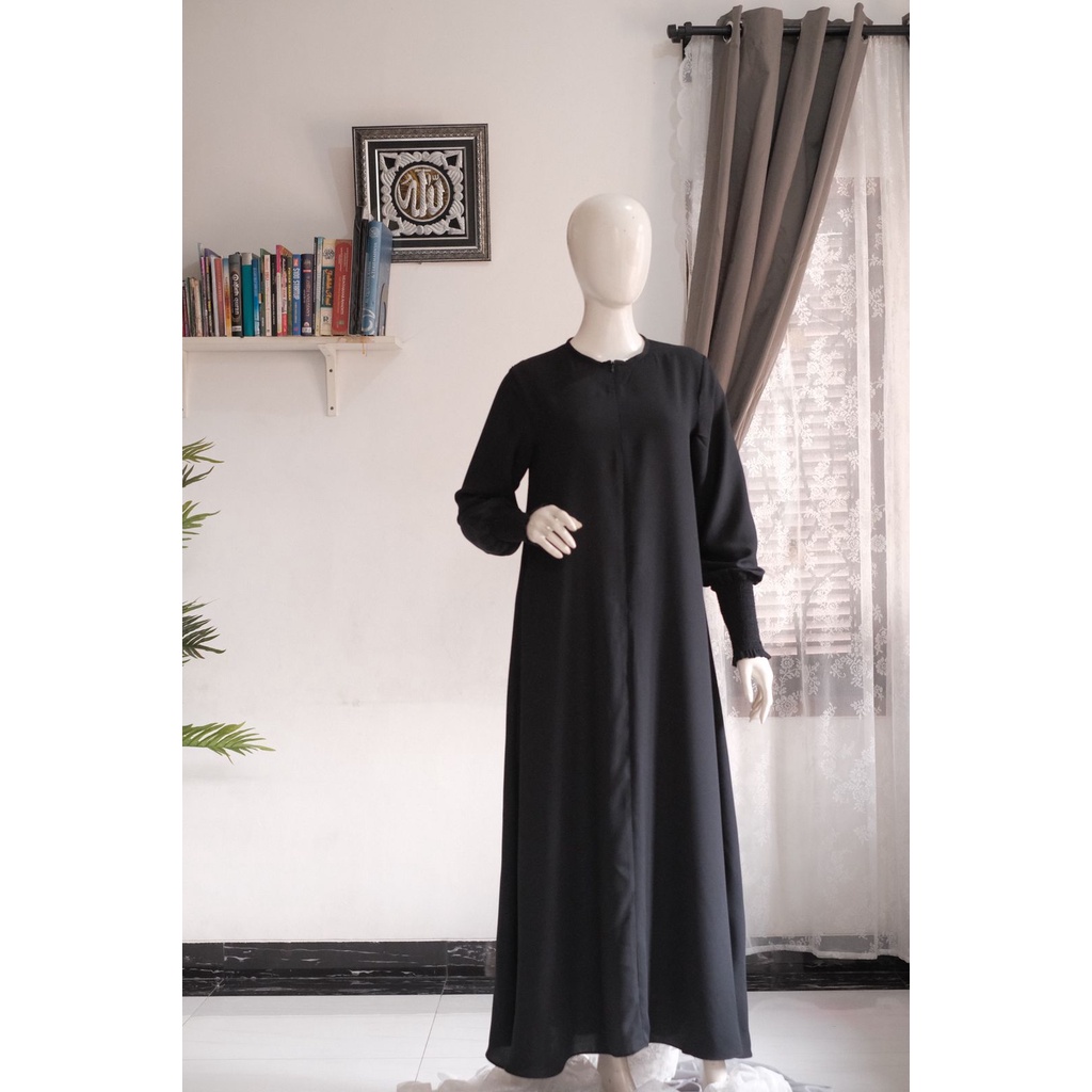 Gamis Adzkia Warna Hitam | Gamis Adzkia Set Warna Hitam | Adzkia Set | Gamis Adzkia Set | Gamis Polo