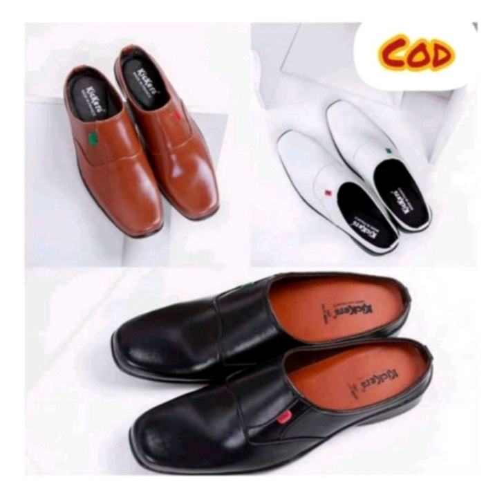 Sandal Sepatu Pria Kickers Casual Bustong Original Murah Kualitas Terbaik Sendal Selop Slop Cowok