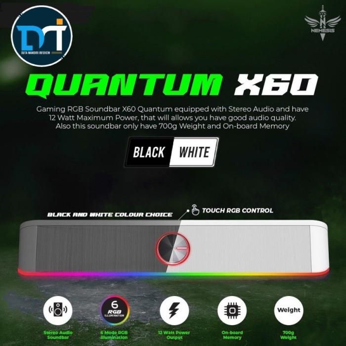 NYK Nemesis Quantum X60 I X 60 - RGB Soundbar Gaming Speaker