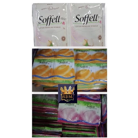 *ISI 12* SBM ￼ SOFFELL ANTI NYAMUK sachet kulit jeruk /bengkoang/ bunga geranium