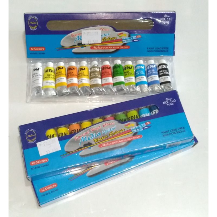 

CAT AIR/WATERCOLOURS MEDIA GUITAR 12 WARNA