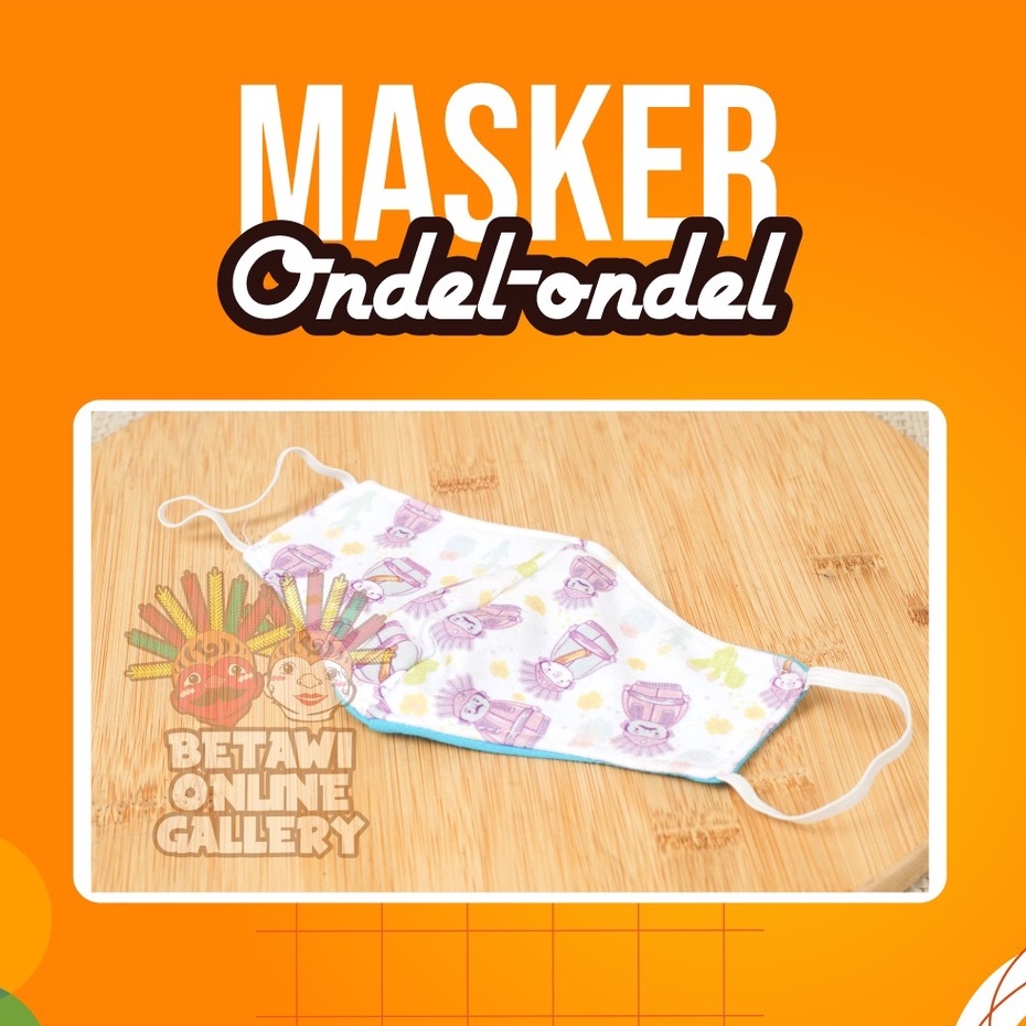 Masker Anak / Masker Ondel - Ondel Anak / Masker Ondel - Ondel