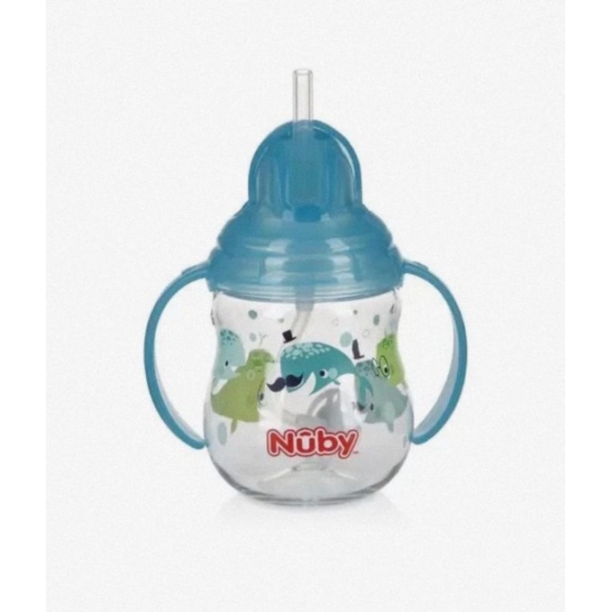 Nuby Tiritan Flip It Straw Cup 270 ml - Botol Minum Anak