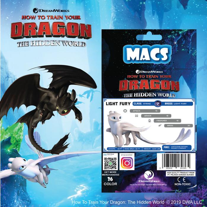 

How to Train Your Dragon: The Hidden World Light Fury (36 colors) Best Seller