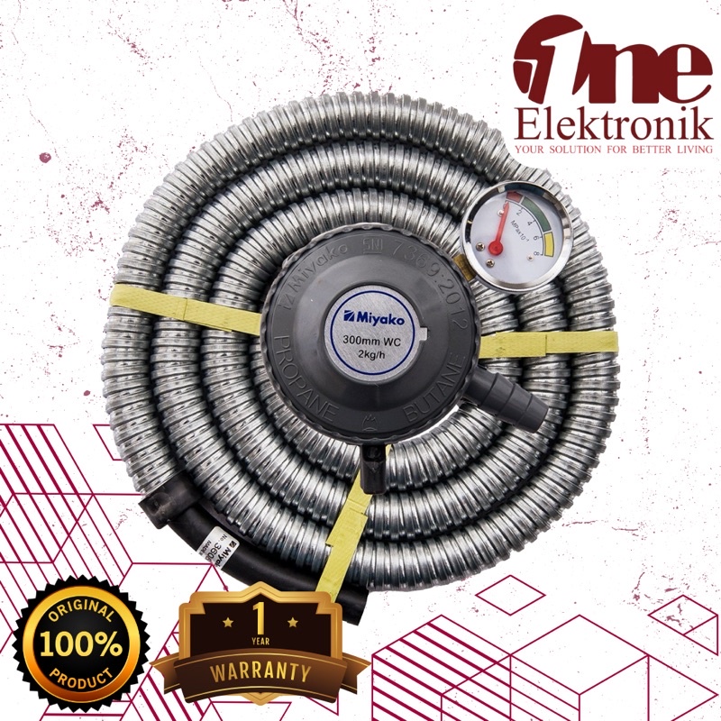 Selang gas dan Regulator Miyako RMS-206