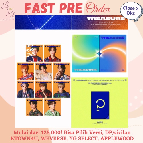 TREASURE 2nd mini album [THE SECOND STEP : CHAPTER TWO] (Photobook/Digipack/YG TAG album ver.) Wever