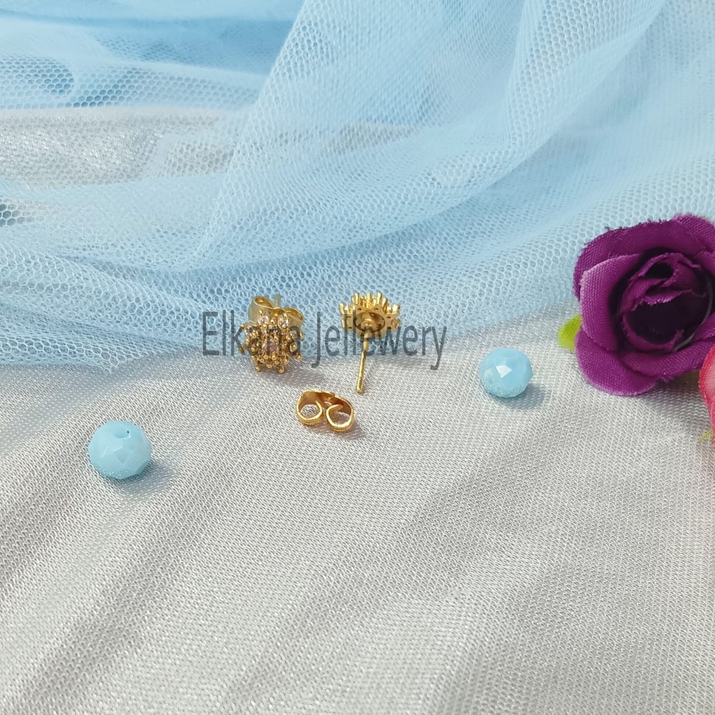 ANTING GIWANG MOTIF GOLD Perhiasan super berkelas fashion korea anti karat dan anti luntur