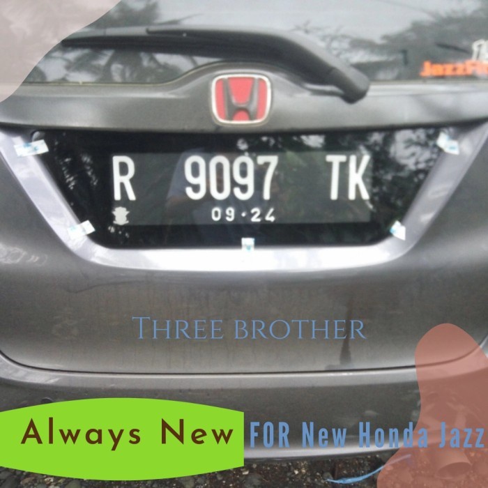 Cover Plat Nomor Mobil Acrylic Cembung All New Honda Jazz
