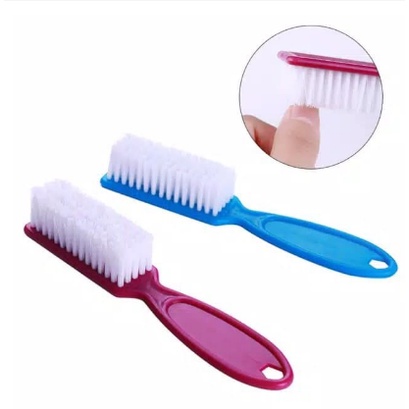 Sikat Brush Pink Persegi Manicure Pedicure / Dust Brush Sikat Kuku Pink Persegi