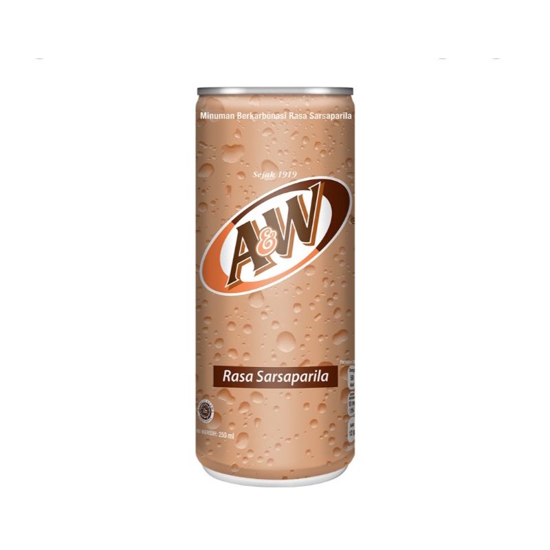 

(instant saja) A&W Sarsaparila aw minuman kaleng 250ml