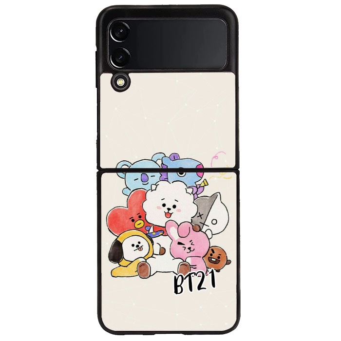 Case Casing Samsug Galaxy Z Flip 3 & Z Flip 4 BTS BT21 P1110