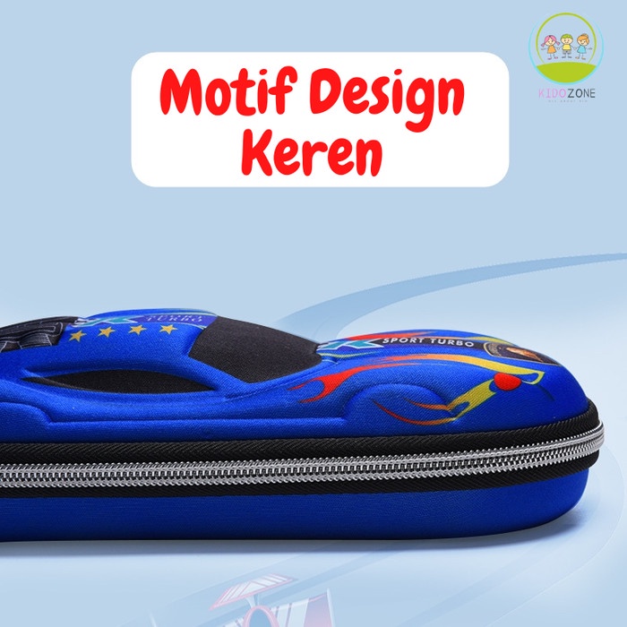 Tempat Kotak Pensil Tepak 3D Timbul Hardtop Pencil Case PC0016