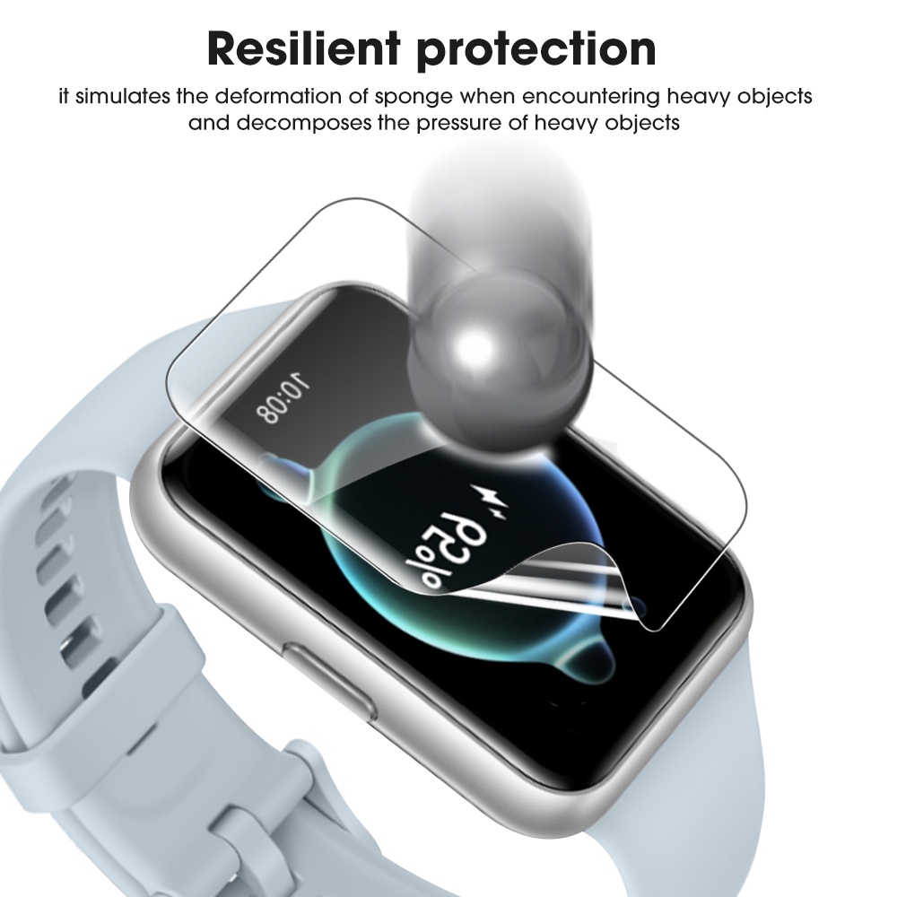1pc Pelindung Layar Hydrogel Anti Sidik Jari Untuk Huawei watch fit 2