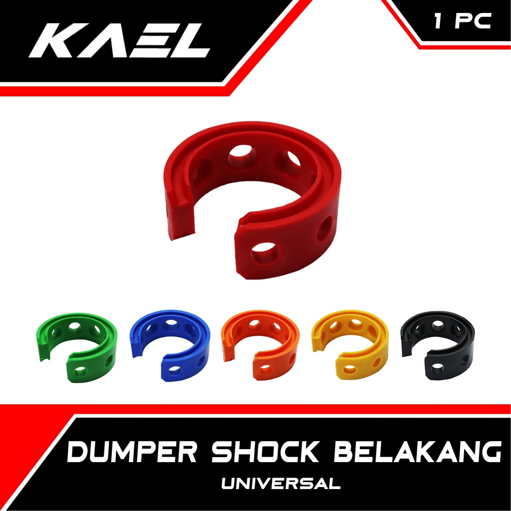 Dumper Shock Belakang Motor Universal Peredam Shockbreaker Matic-Bebek-Sport-Moge Warna Merah-Hijau-Orange-Hitam-Kuning-Biru Beat Karbu-FI-F1-Pop-eSP-Street/Vario 110 Techno 125-150 New LED/Mio Soul-Sporty-M3-Z-S/X-Ride/Scoopy