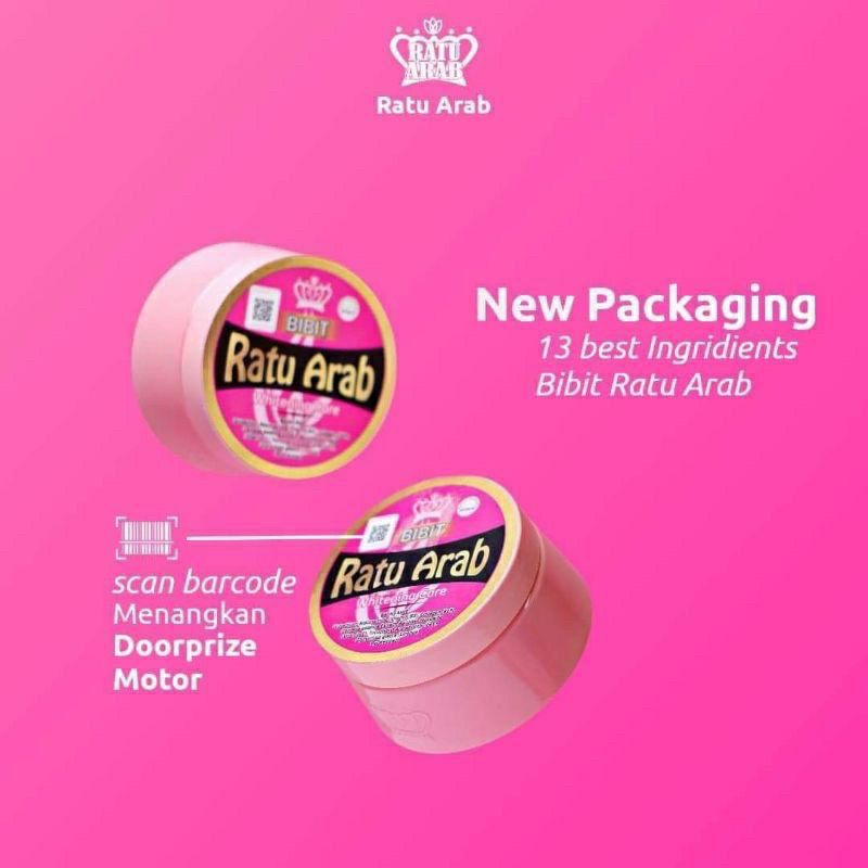 0Ratu Arab kemasan terbaru 100% Original hand body bibit ratu arab
