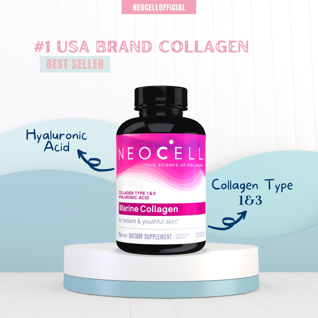 Neocell Marine Collagen + Hyaluronic Acid 120 Tabs