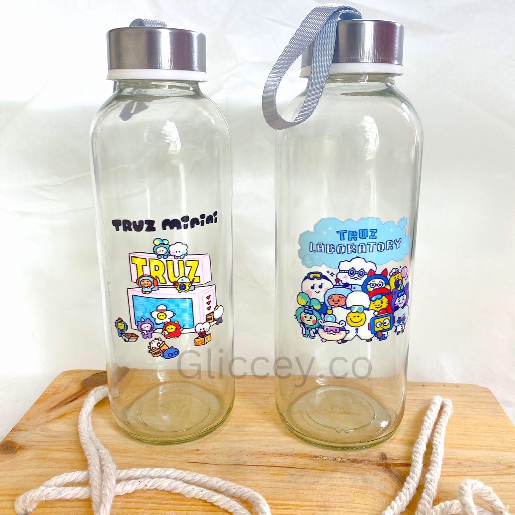 BOTOL KACA TRUZ TREASURE || TEMPAT MINUM TREASURE TRUZ