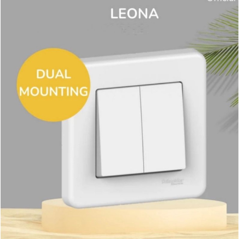 Saklar Schneider Leona IB seri / Saklar seri Schneider 2 gang 1way