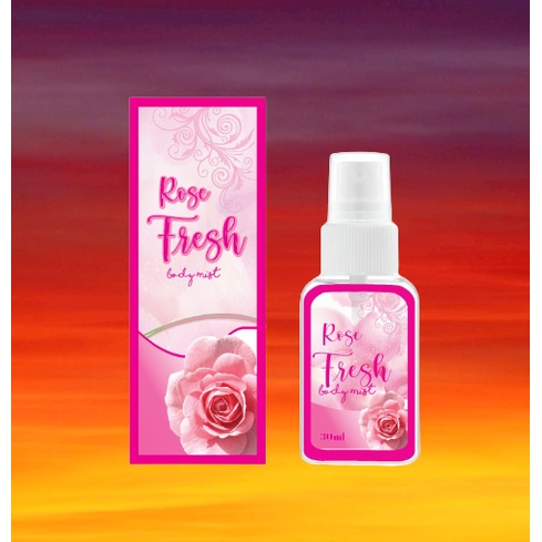 GEN - Parfum Body Mist Rose Fresh 30ml Premium / Parfum Rose Fresh 30ml Best Seller / Parfum Rose Fresh 30ml Wanita