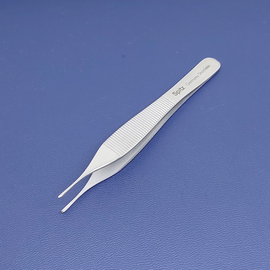 Alat Medis Alkes Micro Adson Forcep 12 cm Dressing / Tissue (1:2 teeth) |Spitz|Premium Finishing