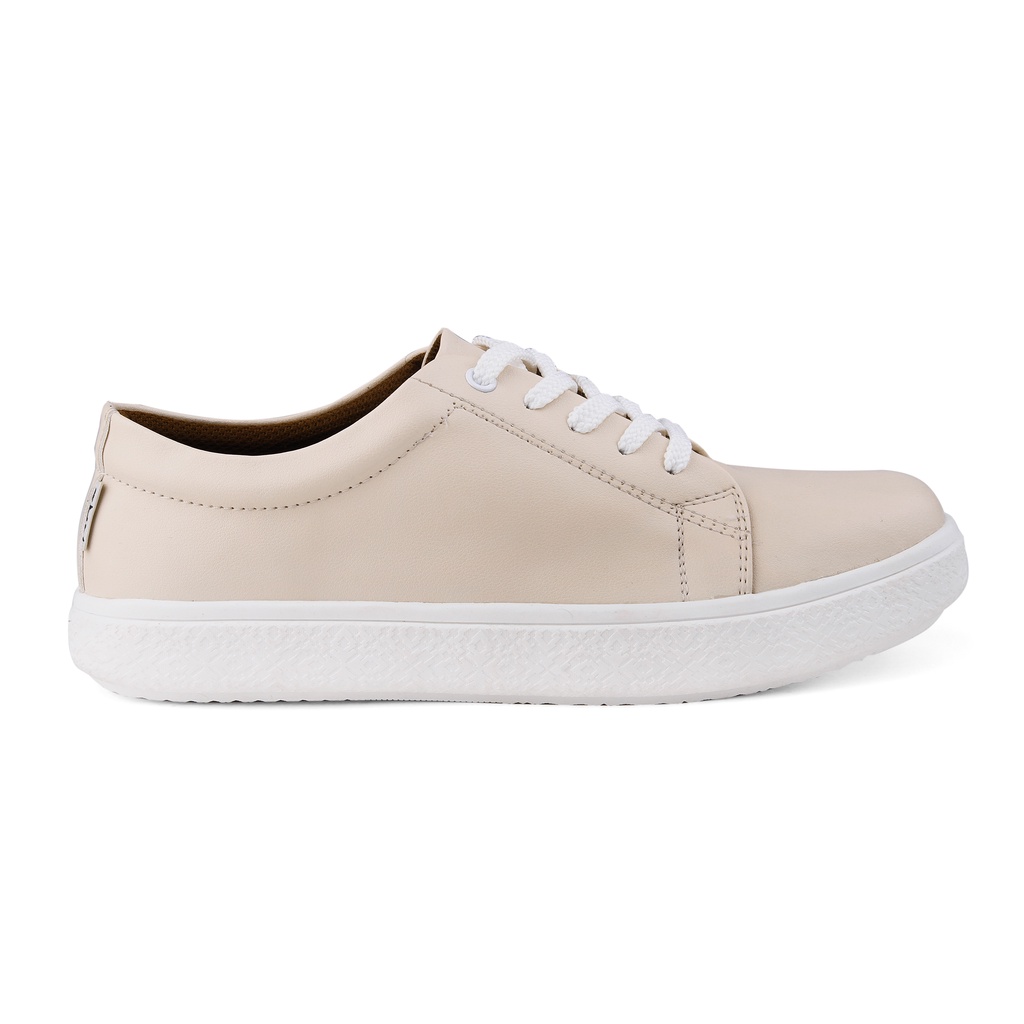 Dyla Cream | Sepatu Sneakers Wanita Casual Polos Original Putih Cewek Ori Footwear | FORIND Nazreal