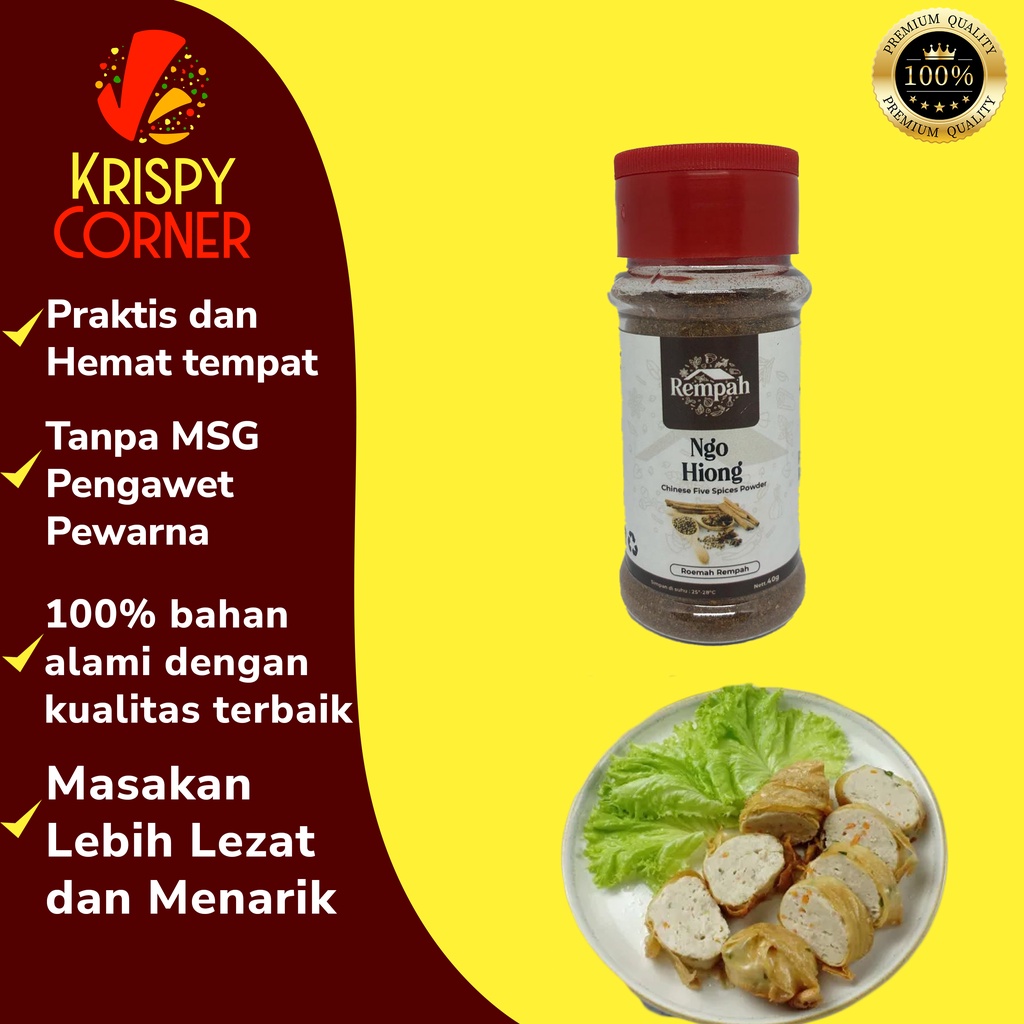 Bubuk Ngo Hiong Bumbu Ngohiong Bubuk Halal Five Spices Powder Bumbu Marinasi Ayam Udang Shihlin