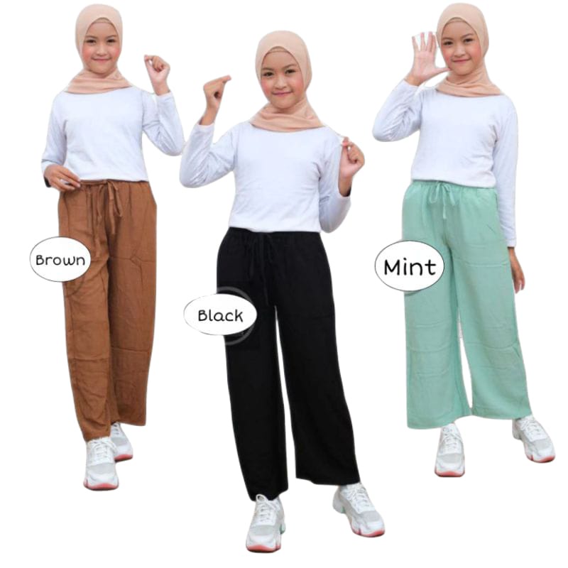 CELANA KULOT RAYON ANAK TANGGUNG USIA 8-16 TAHUN / KULOT RAYON ANAK TANGGUNG / KULOT ANAK PEREMPUAN / KULOT ANAK PEREMPUAN