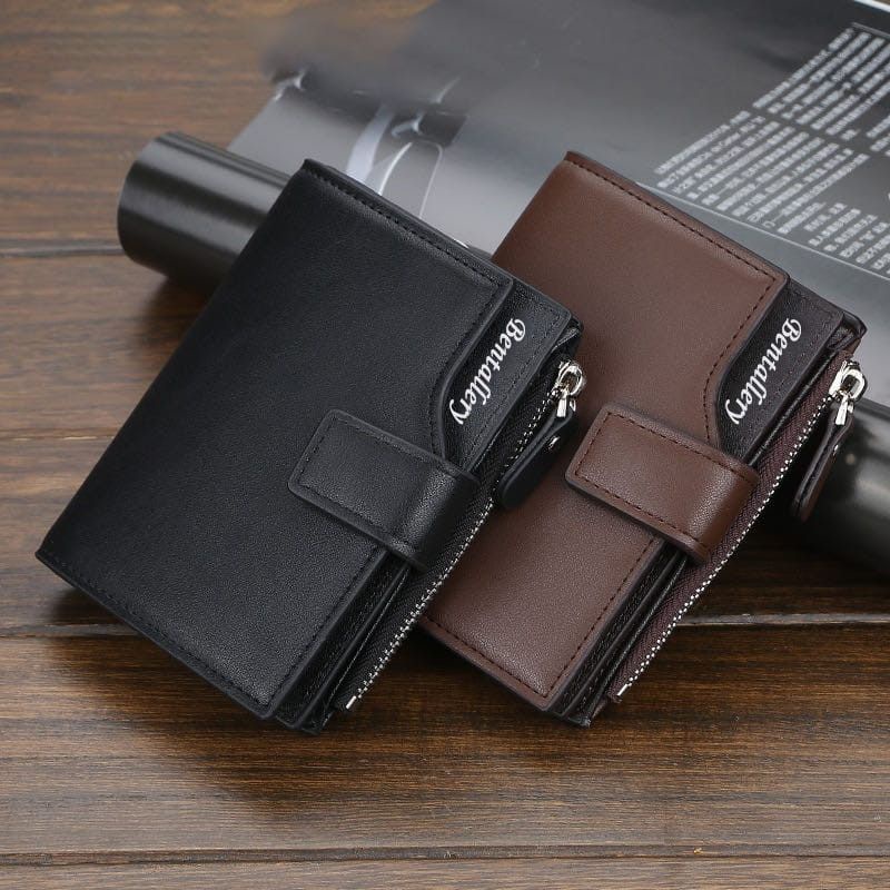 Bundara.id Do-1058 Dompet lipat zipper pria wanita/ Dompet fashion N11 PU leather benta import