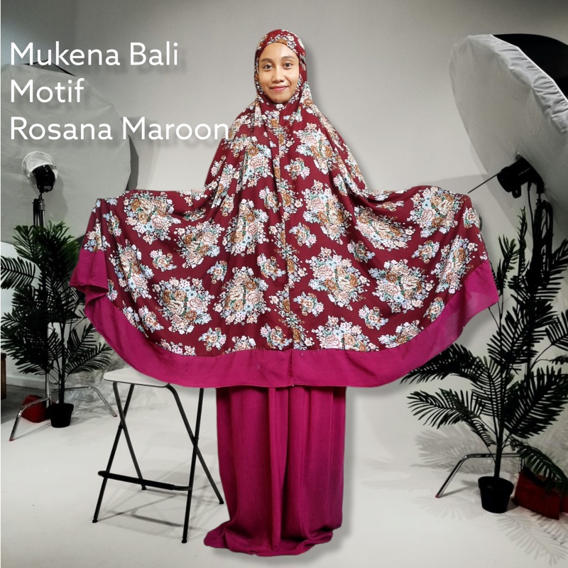 MUKENA BALI MOTIF ATAS KATUN RAYON