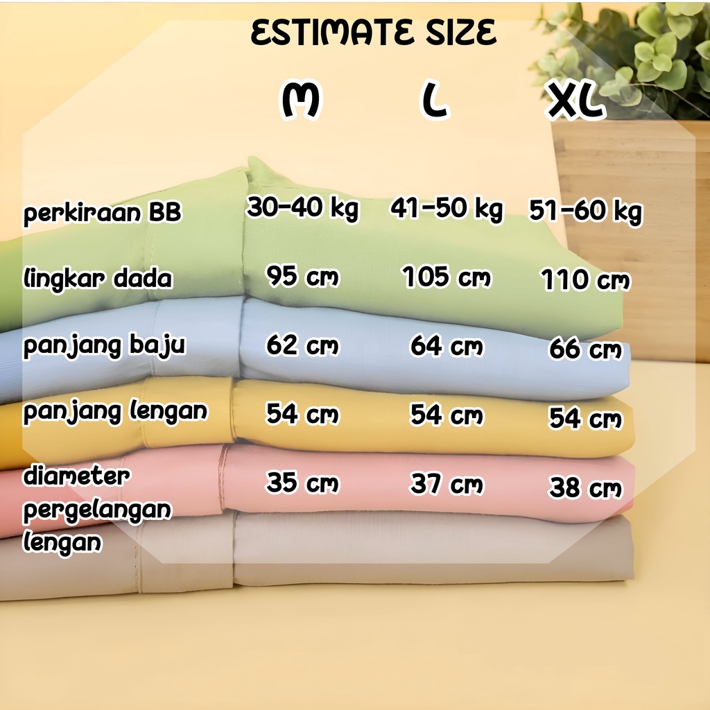 Kemeja Blouse Polos Lengan Panjang Wanita Bahan Katun Rayon