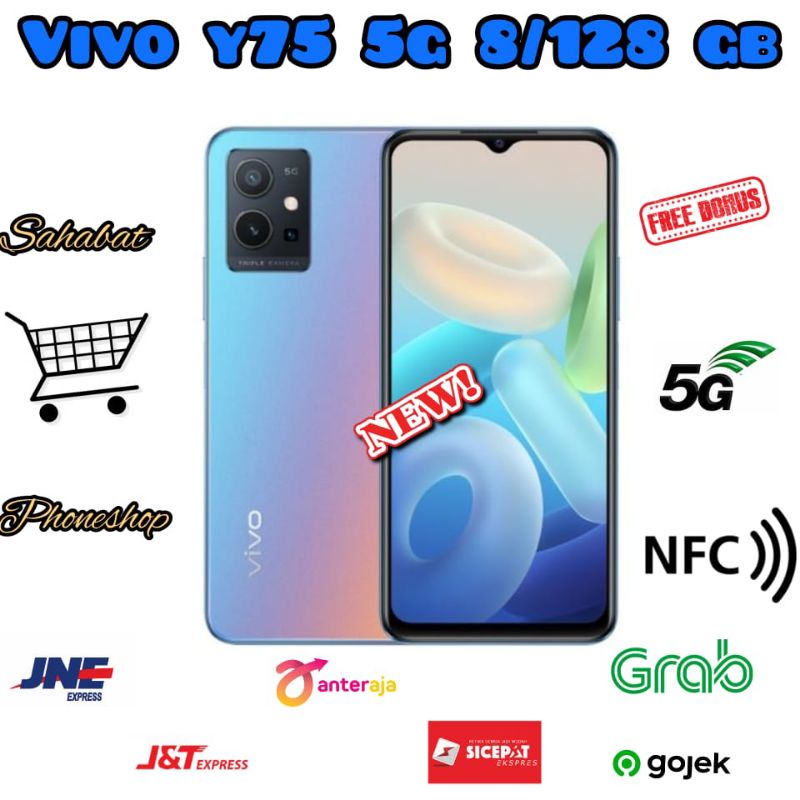 VIVO Y75 5G RAM 8/128 GB BERGARANSI