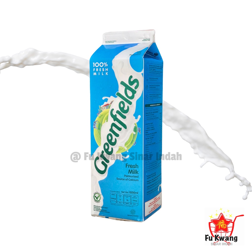 

Greenfields Greenfield Fresh Milk Susu Segar Green Fields 1 Liter 1000 mL