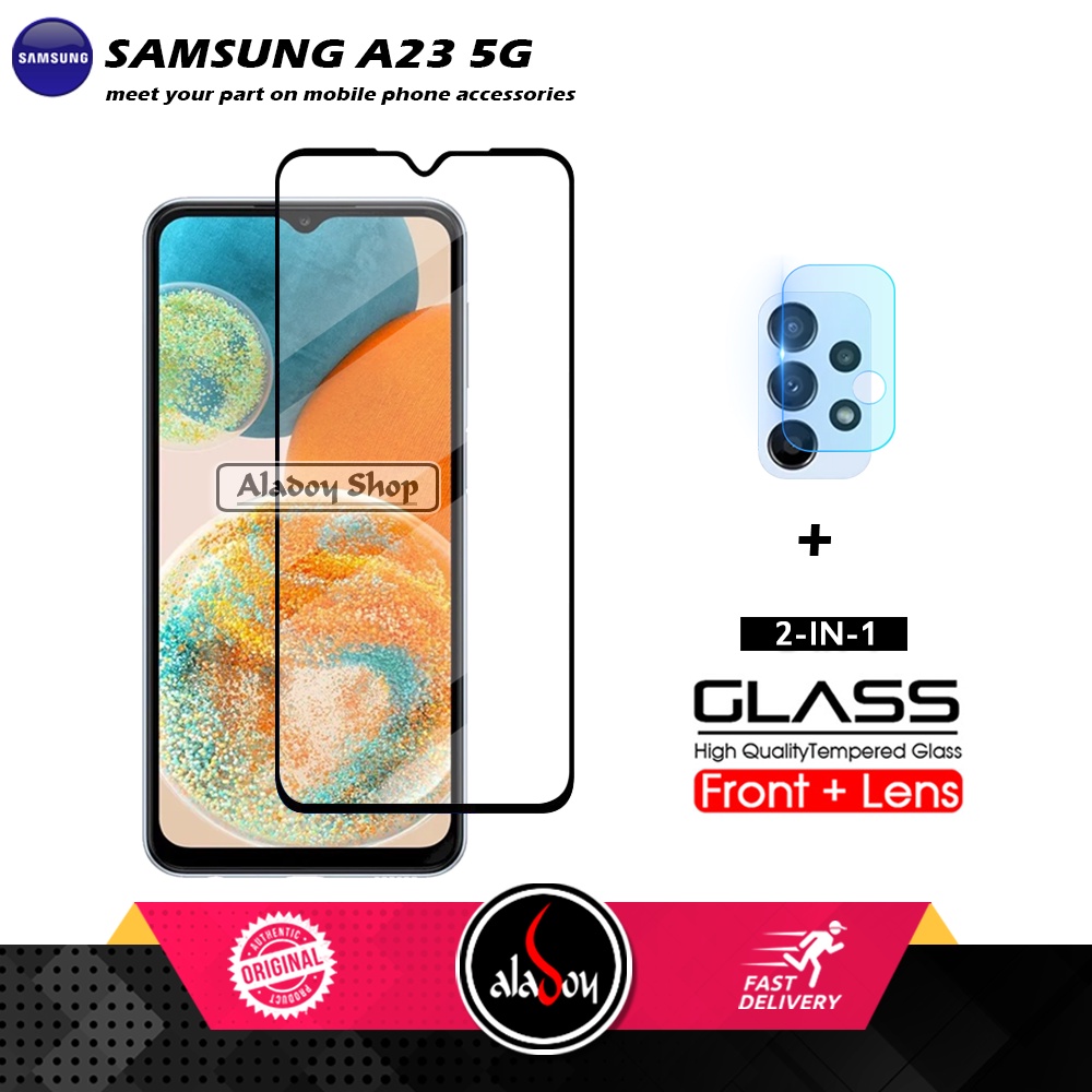 PAKET Tempered Glass Layar Samsung A23 5G Free Tempered Glass Camera