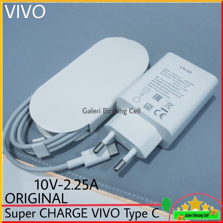 Charger Fast Charging Vivo Y33S Y21 Y21S ORI 100% Casan Vivo Flash Charger Type C