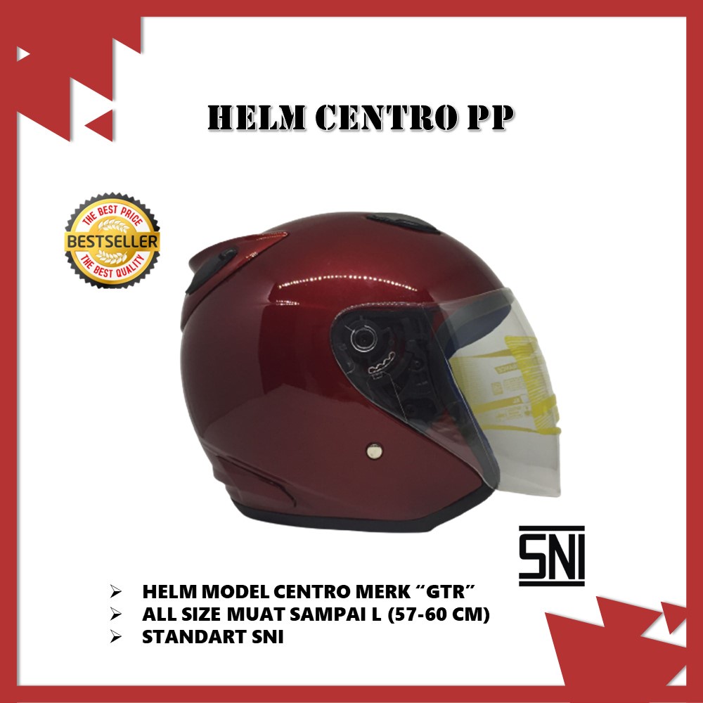 Helm Centro PP Half Face Murah