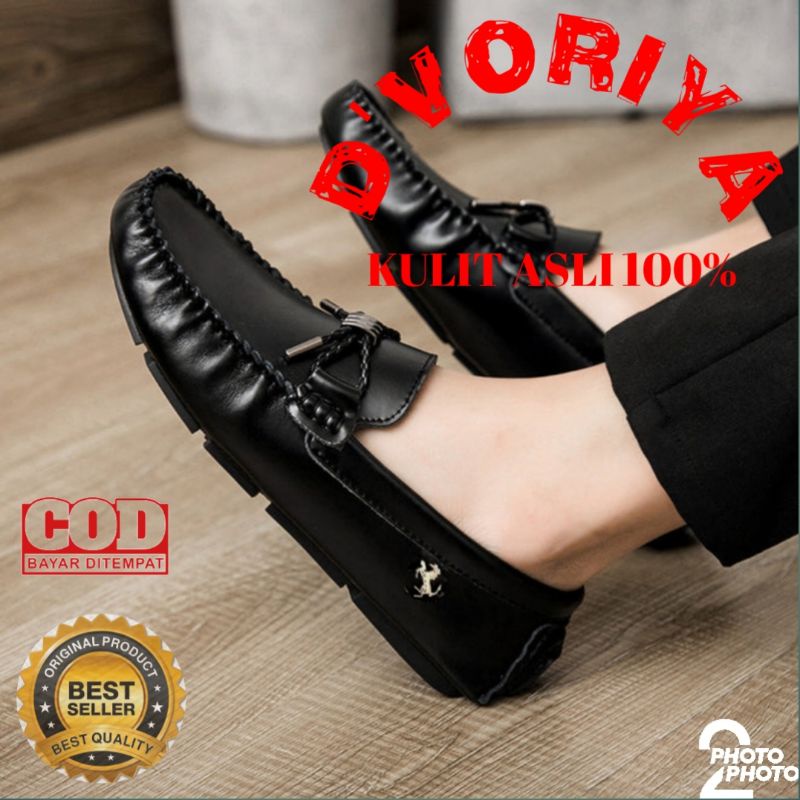 SEPATU PANTOFEL CASUAL KASUAL KULIT ASLI MURAH LOAFER KANTOR KERJA FORMAL slip on