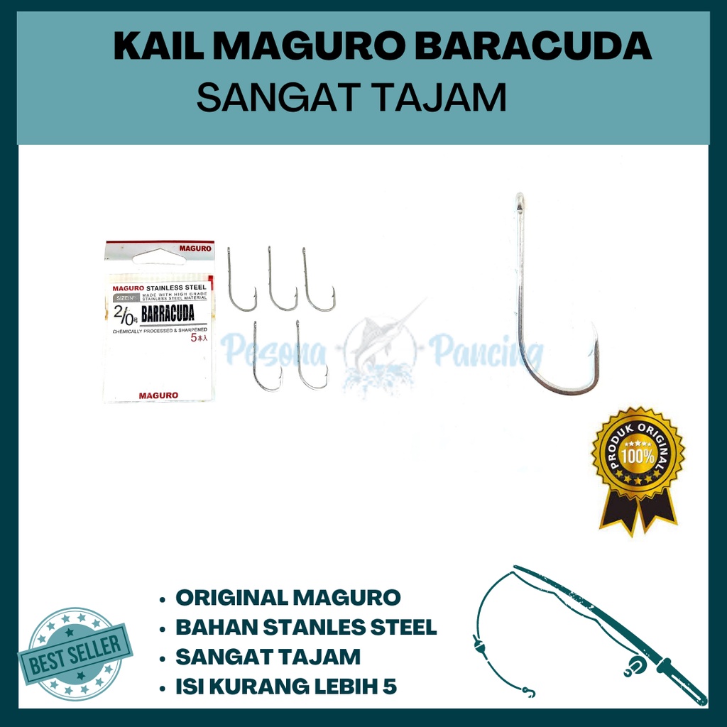 Kail Pancing MAGURO BARRACUDA SANGAT TAJAM