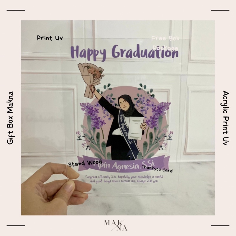 CUSTOM AKRILIK  / CETAK AKRILIK / SERTIFIKAT/ PIAGAM/ KADO WISUDA NIKAH ULTAH