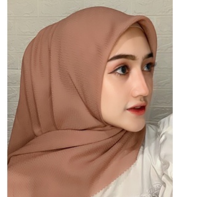 HIJAB JILBAB KERUDUNG SEGI EMPAT SQUARE ZHAFRON PREMIUM